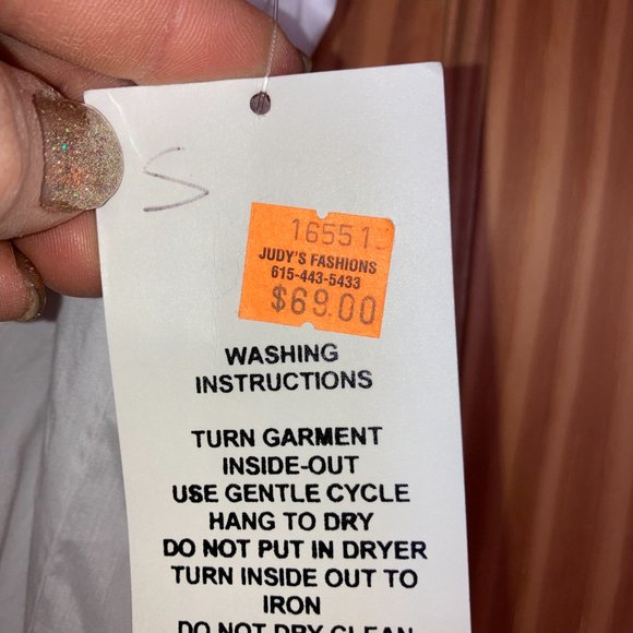 H&J Small Women's Western White Dress Shirt - Picture 7 of 9